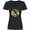 AB-Black, variant on Inktastic Hair Stylist Barber Retro Sunset Women's V-Neck T-Shirt