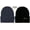 2 Pack-Black & Gray, variant on Cloud 9-Mens Women Unisex Winter Beanie Hat Solid Color Warm Knit Ski Skull Cap Soft Stretchy Cuffed Thicker Plain Beanies in Black