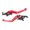 Red, variant on Aluminum Precisions Brake Lever Offering Comfortable Handling and Wide Compatibility for Motorcycle Models Brake Handle