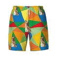 thumbnail image 4 of Lsque Mens Swim Trunks German Shepherd Dog Pattern - Bathing Suit Compression Liner - Beach Swim Shorts Swimwear - (S-3XL) - Stretch Quick Dry -Large, 4 of 9