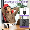 thumbnail image 6 of Costway Massage Gaming Chair Reclining Racing Office Computer Chair with Footrest Red, 6 of 12