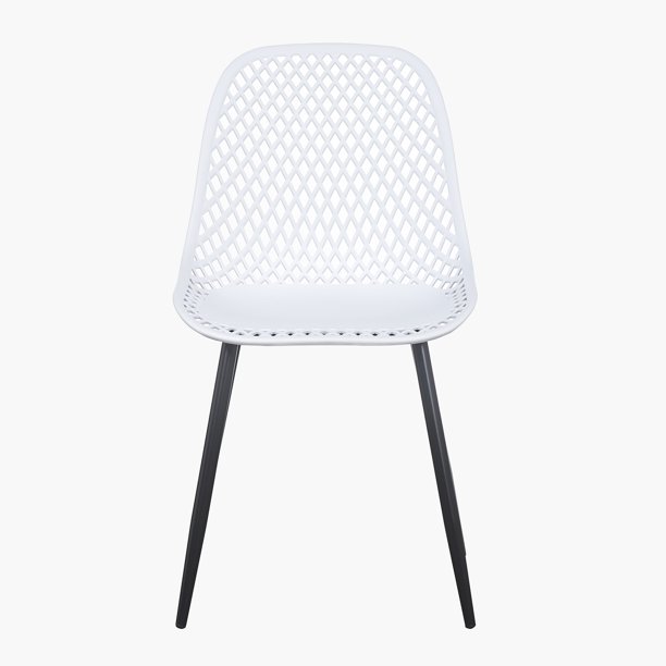 GDFIH dining chair Plastic chair for dining room (set of 2 White color