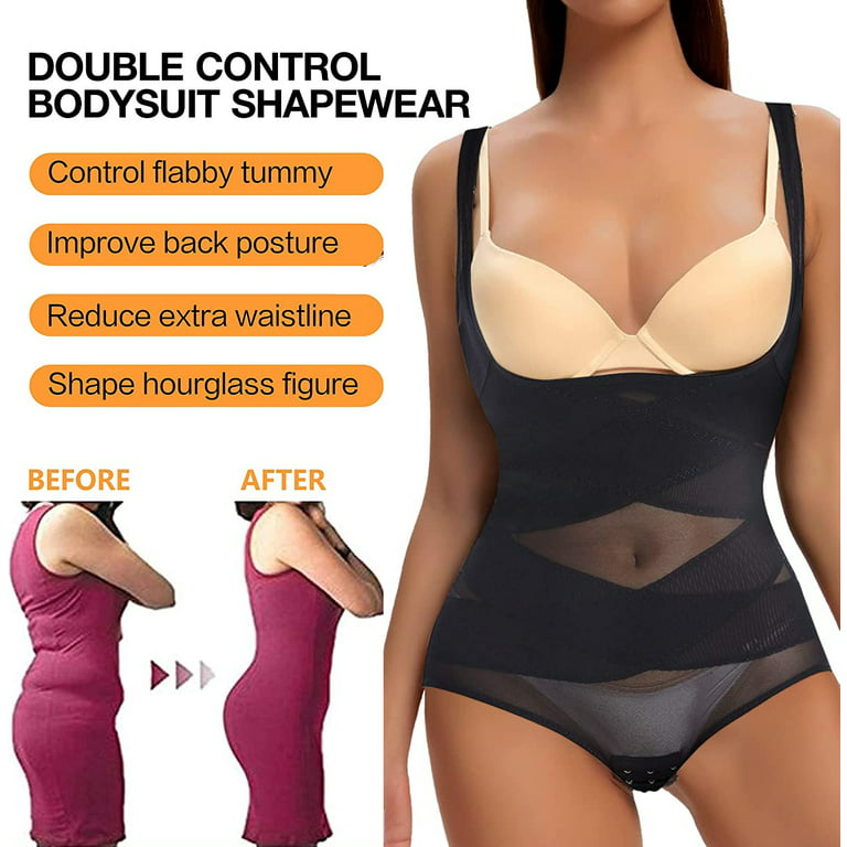 COMFREE Shapewear for Women Tummy Control Fajas Colombianas Body Shaper Waist  Trainer Cincher Corset Bodysuit Girdle Slim 