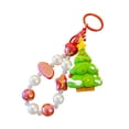 thumbnail image 2 of Llavero navideño con adorno, regalo de Navidad, pulsera de cuentas creativa, llavero para niñas Árbol de Navidad, 2 of 9