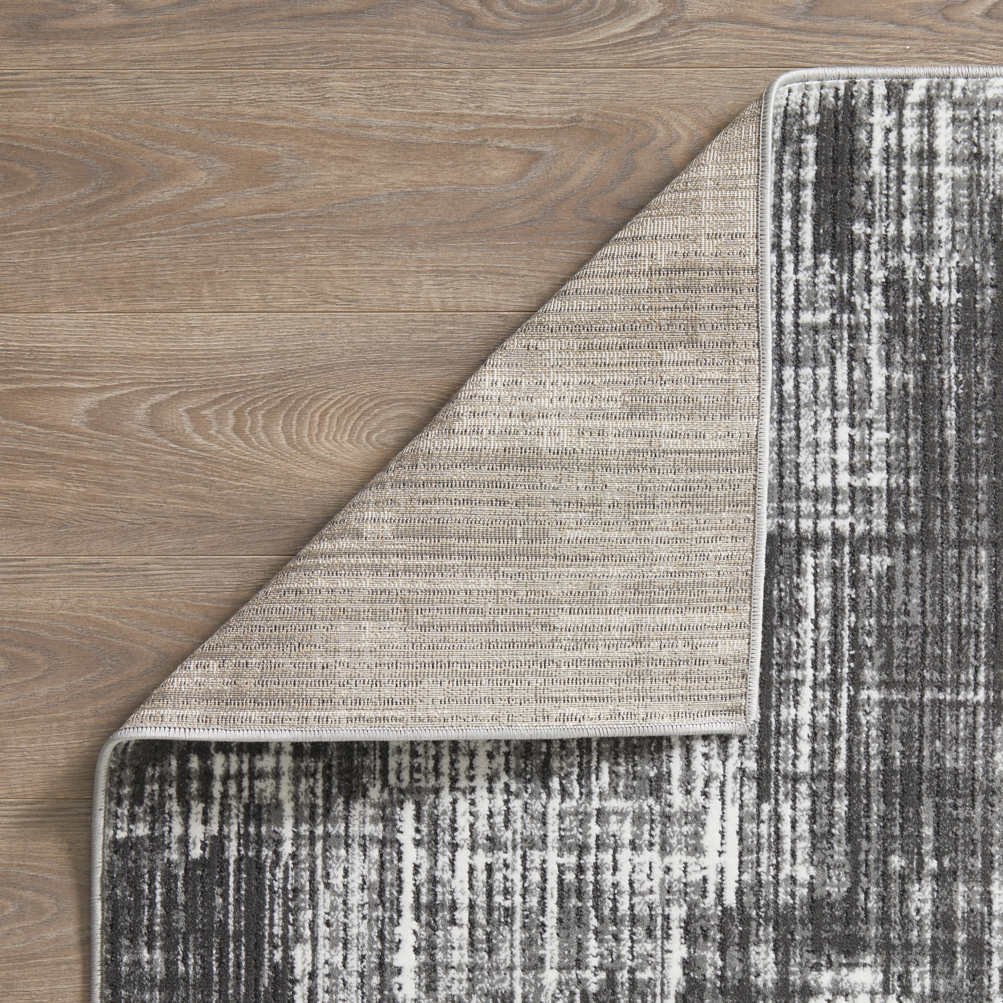 Loomaknoti Aysal Astern 6' x 9' Gray Abstract Indoor Area Rug