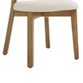 thumbnail image 5 of Dycanpo Wooden Dining Chairs Set of 6, Wide Back Kitchen Side Chairs for Modern Farmhouse Dining Room, Linen Upholstered and Natural Wood Legs, 5 of 9