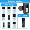 thumbnail image 3 of Tzdxfgl Anti-Theft Doorbell Mount Video Doorbell Mount Adjustable Doorbell Angle Mount Video Doorbell Door Mount Punch Free Doorbell Mounting Bracket for Apartment Home Office School, 3 of 9