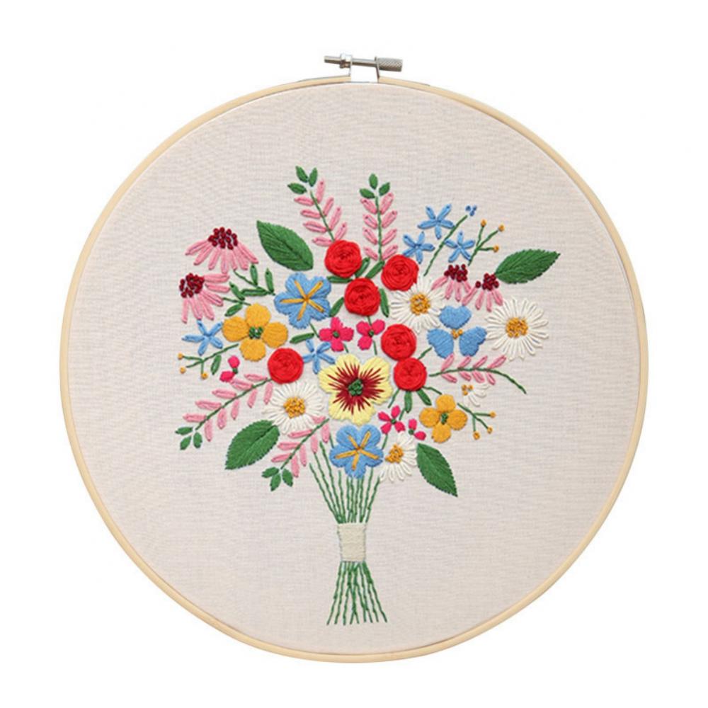 Embroidery Starter Kit for Beginners Adults Full Range of Stamped