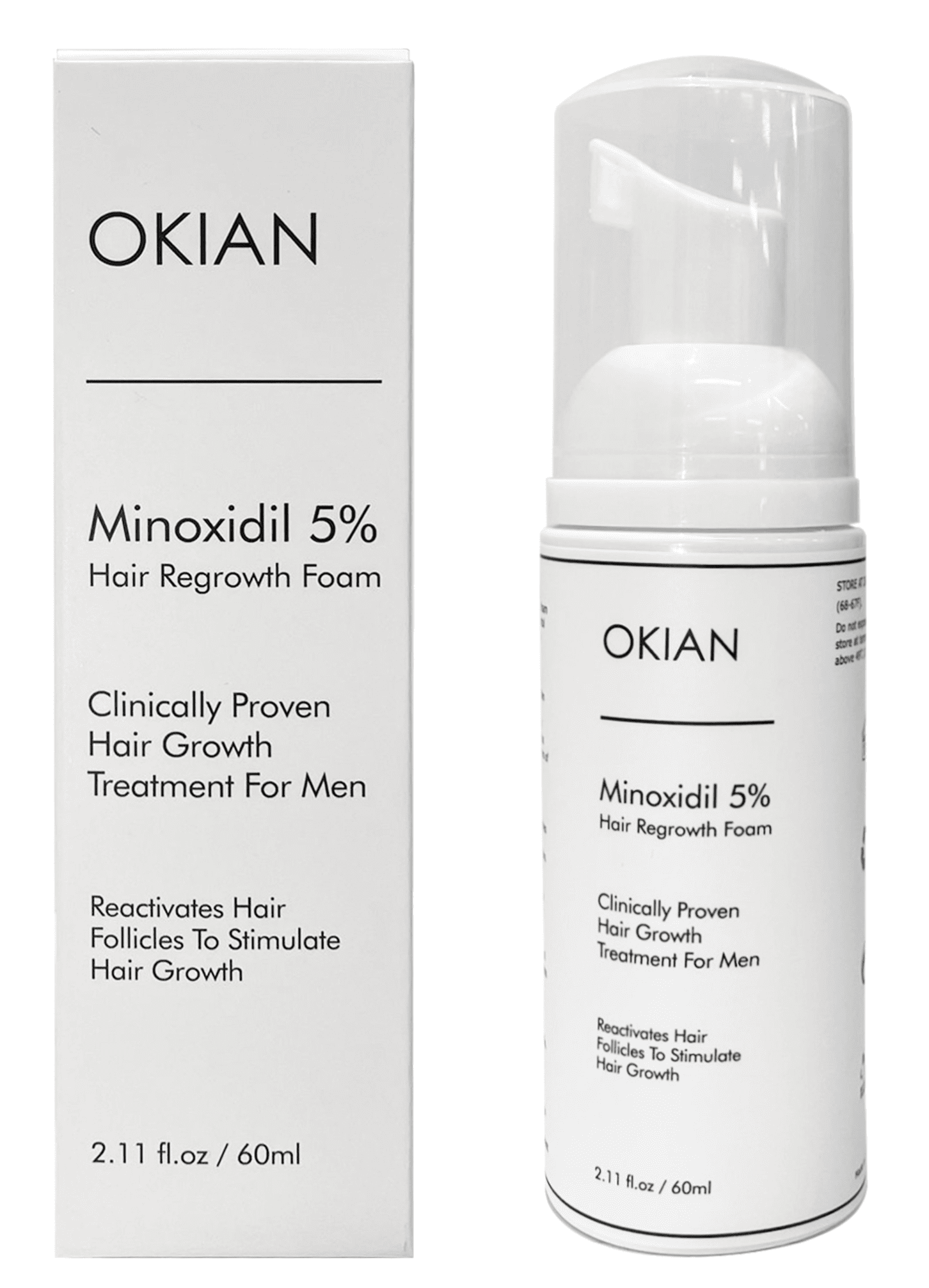 Minoxidil Foam 5%, Hair Regrowth Treatment for Thicker and Fuller Hair 2 oz Bottle