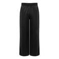 thumbnail image 5 of Aislor Boys Celebration of Spirit Palazzo Pants Liturgical Worship Praise Dance Satin Wide Leg Trousers Black 8, 5 of 7