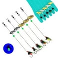 thumbnail image 2 of Spinner Bait Bass Fishing Lures Spinnerbaits Spoon Hooks Lures Feather, 2 of 7