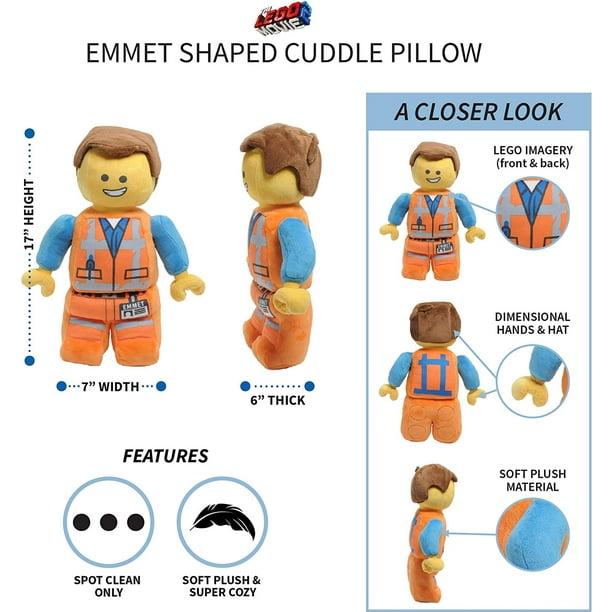 Franco Bedding Soft Plush Cuddle Pillow Buddy, One Size, Lego Movie 2 Emmet - Walmart.com