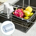 thumbnail image 6 of REGALWOVEN Kitchen Sink Racks Feet Plastic Sink Replacement Feet Wire Bumpers Clear, 6 of 6