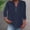 Dark Blue, variant on 3/4 length sleeve womens tops button down shirts for women Roll Up Short Sleeve Tops womens short sleeve tops loose fitting tops for women V Neck Down Short Sleeve Top T Shirt Sky Blue 2XL