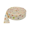 thumbnail image 1 of Ounissouiy La cinta al bies impresa agrega un toque elegante a los proyectos de costura Cinta de ribete de la serie punteada y rayada duradera Tela de costura y artesanía estrellas de colores, 1 of 6