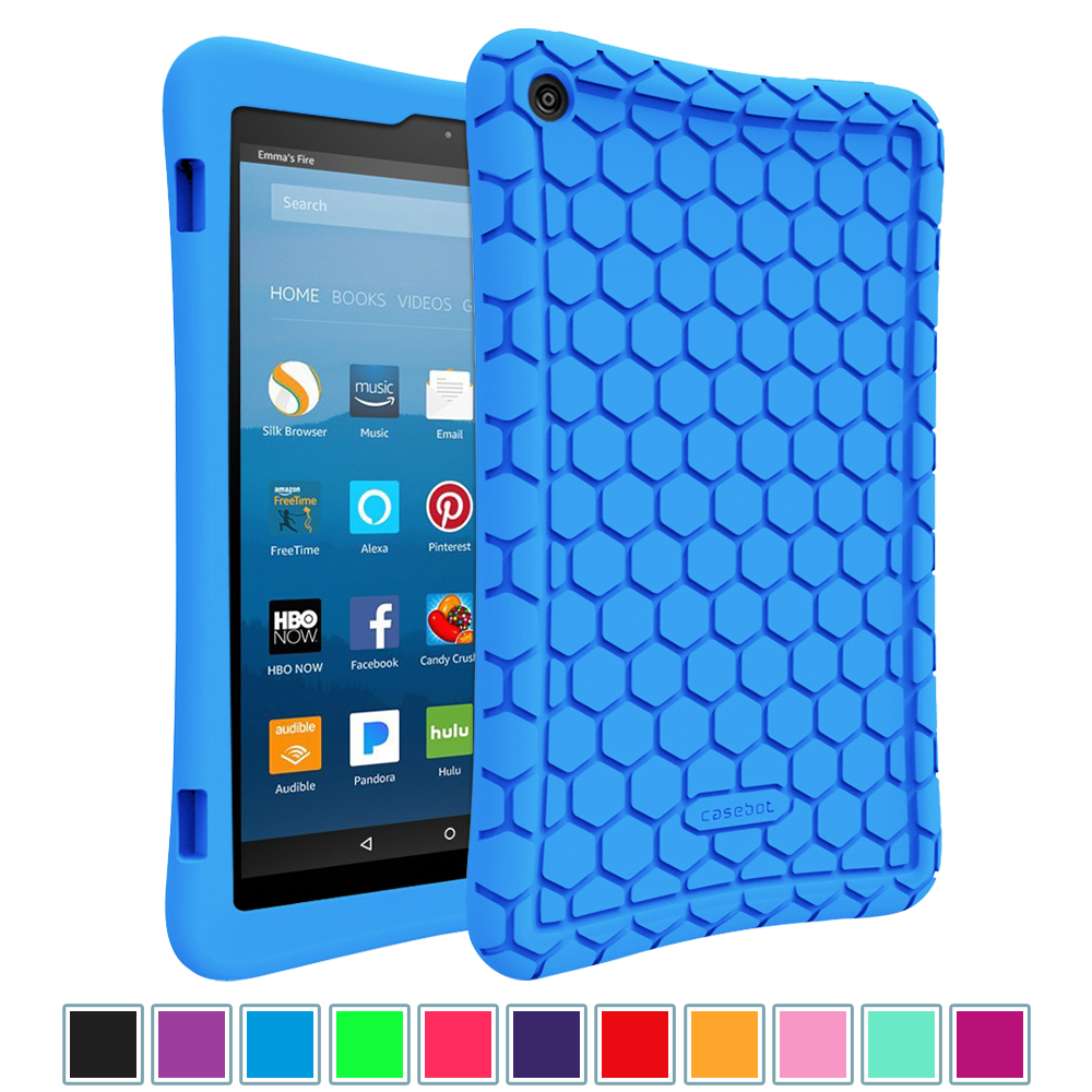 Fintie Silicone Case for All-New Fire HD 8 7th and 8th Gen, 2017 & 2018