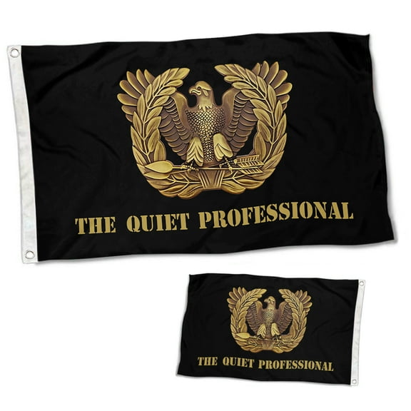 Dutern Double Sided Warrant Officer the Quiet Professional Flag Banner 3 Ply with Brass Grommets 3x5 Feet