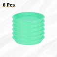 thumbnail image 3 of Uxcell 6 piezas de platillo de plástico para plantas de 5.2" bandeja de goteo para macetas, verde, 3 of 7