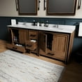 thumbnail image 6 of Rustic Double Bath Vanity 84 In. X 22 - Cultured Marble Top, Faucet, Soft Close, Long-term Durability And Storage W D Bathroom Faucet Included, Stain- Roomy, 6 of 6