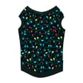 thumbnail image 2 of Yuaguia Family Christmas Matching Pajamas Set, Merry and Bright Light Print Long Sleeve Tops and Black Pants, Holiday Sleepwear, Dog L, 2 of 3