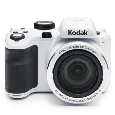 KODAK PIXPRO AZ421 Bridge Digital Camera - 16MP 42X Optical Zoom HD720p (White)