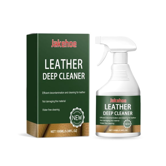 Leather Cleaner & Protector Spray 100ml for Car Seats Furniture, Multi Surface Foam Formula for Sofa Bags Shoes, Non Greasy