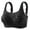 Black, variant on Women's Bra Full Coverage Non Padded Comfort Minimizer Wire-Free Bra Plus Size