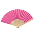 thumbnail image 4 of Birdeem Pattern Folding Dance Wedding Party Lace Silk Folding Hand Solid Color Fan, 4 of 10