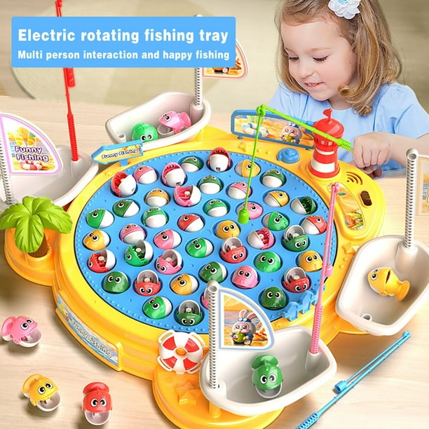 Matoen Clearance Toys Fishing Game Set -55 Magnetic Fish, A Colorful Toy Game For Family And Children's Backyard, Suitable For Children Aged 3 And You