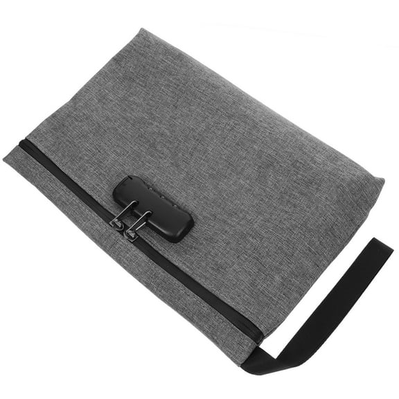 PENIKOKO Combination Lock Storage Bag Grey - Travel Organizer for Business, Secure and Carrying Case