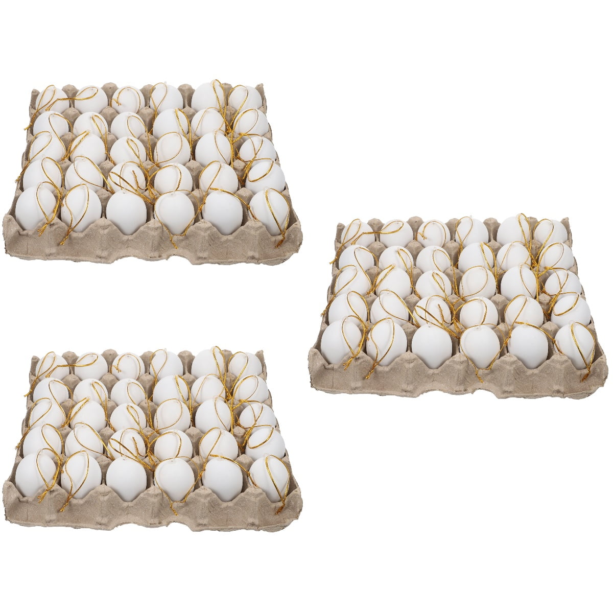 3 Sets Fake Eggs for Dying Simulated Tray Easter Decorating Tools