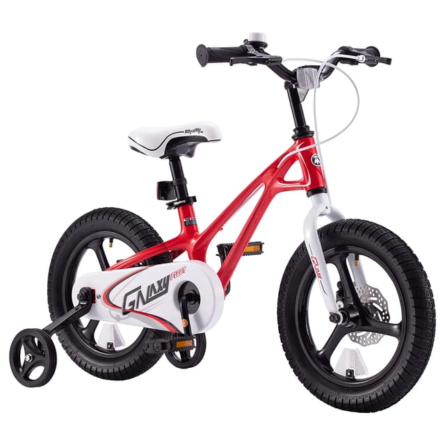 RoyalBaby RoyalMg Galaxy Fleet Vélo pour Enfants 14 Pouces avec Roues Stabilisatrices, Rouge