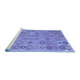 thumbnail image 2 of Ahgly Company Machine Washable Indoor Rectangle Abstract Blue Contemporary Area Rugs, 6' x 9', 2 of 4