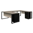 thumbnail image 2 of Regency Structure Double Metal Pedestal U-Shaped Office Desk With File Cabinets, 2 of 4