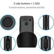 artfone 4G Volte Big Button Cell Phone Unlocked for Seniors Big Buttons LTE Phone for Elderly & Kids, Clear Sound, SOS Button, Convenient USB-C & Charging Dock, Talking Numbers, Black