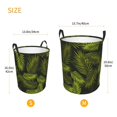 thumbnail image 3 of Naloa Tropical Palm Leaves Fern Leaf Large Laundry Basket Waterproof Round Collapsible Storage bin with Handles for Hamper Kids Room,Toy StorageMedium, 3 of 6