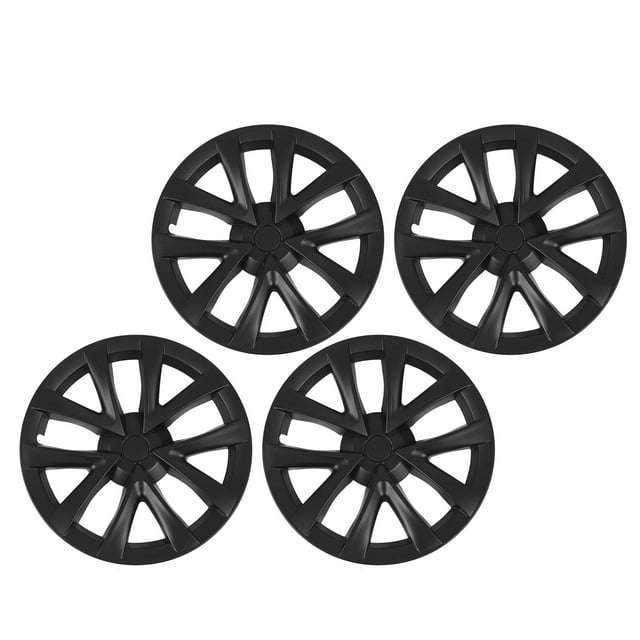 4Pcs Hubcap Wheel Covers, 18in Model S Plaid Style Full Strong Structure Wheel Rim Covers, Replacement for Model 3 2017 to 2023