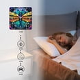 thumbnail image 4 of 12 Inch Wall Clock Battery Operated Silent Clock Decorative for Office, Kitchen, Outdoor, Living Room，Bright Dragonfly Against The Sky Colorful, 4 of 4