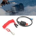 thumbnail image 3 of Outboard Cut Off Switch, for Tohatsu Tether Emergency Kill Stop Switch Safety Tether Lanyard Protect,1 x Emergency Kill Stop Switch,red, 3 of 5