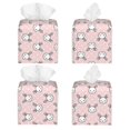 thumbnail image 2 of Lsque Cute Rabbit Printed Tissue Box Cover Holder, Facial Paper Organizer Dispenser,Square with Bottom Belt, PVC Leather Decorative Organizer, 2 of 8
