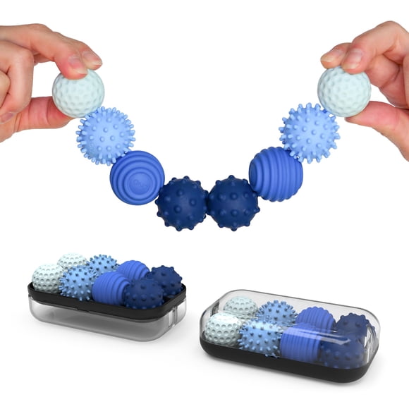 ONO Signets – Balles Magnétiques en Silicone avec Fossettes Texturées, Bosses et Vagues / Amusant à Jouer avec Jouet Anti-Stress pour Adultes / Aide à Soulager le Stress, l'Anxiété