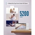 thumbnail image 5 of eufy Security, SpaceView Pro Video Baby Monitor E210 con pantalla de 5", audio bidireccional, cámara de seguridad, 720p, giro e inclinación, visión nocturna, reproductor de canciones de cuna, lente gr, 5 of 5