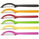 thumbnail image 2 of pelador universal, para frutas, verduras, extra afilado, borde dentado, doble filo, mango ergonómico, negro Namotu LN-0214, 2 of 2