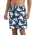 thumbnail image 2 of Disketp Men's Swim Trunks Hawaiian Breathable Surf Beach Swimsuits Mesh Lining Beach Shorts with Pockets-Shark, 2 of 7