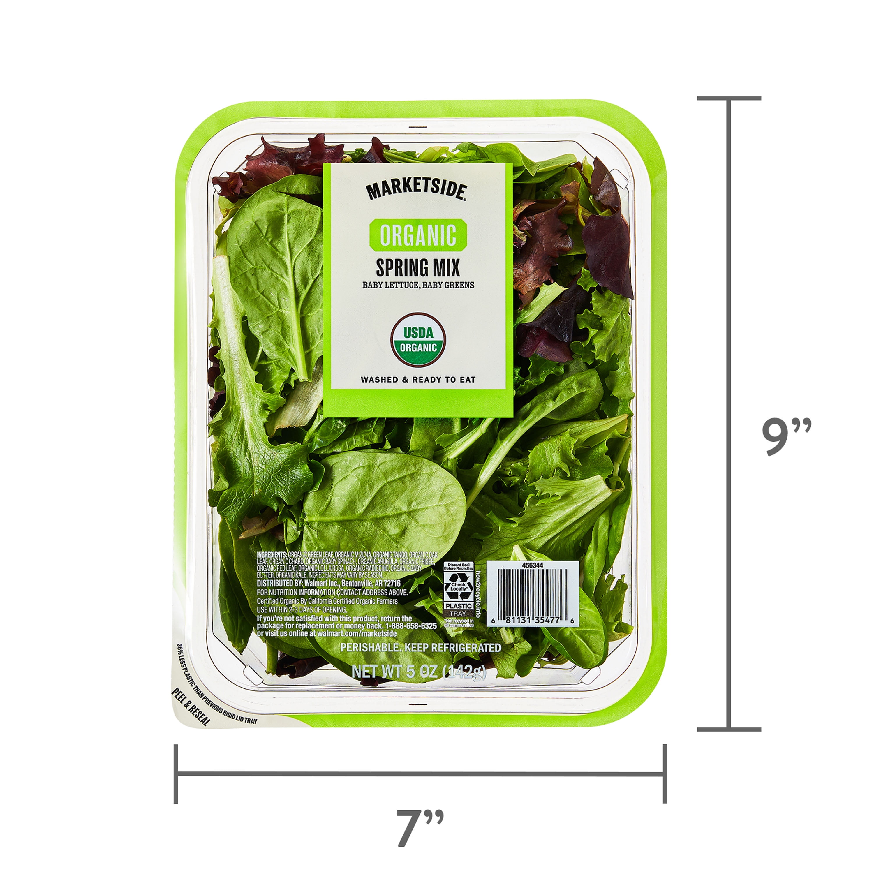 Marketside Organic Fresh Spring Mix, 5 oz