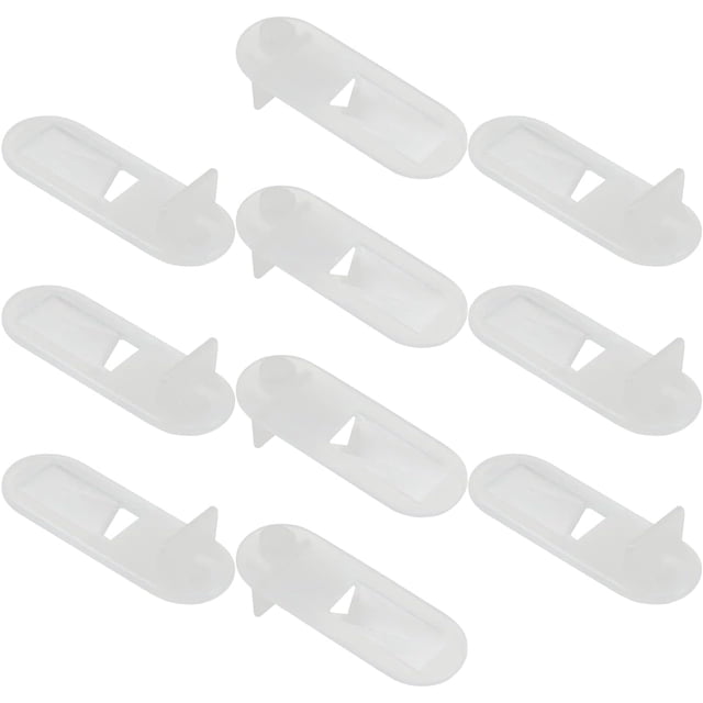 HUGFEGWE Shelf Support Pegs Shelf Bracket Pegs with Plastic for Kitchen Bookcase Shelf Cabinet Closet Shelf Pins Support Transparent 7mm 20PCS CJB91-25584