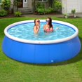 thumbnail image 3 of HLONK Large Ring Inflatable Swimming Pool Round Dish Swimming Pool  PVC Material On The Ring Inflatable  Efficient And Convenient  Suitable For Indoor And Outdoor Courtyard, 3 of 5
