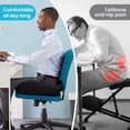 thumbnail image 2 of Lolsea Seat Cushion for Office Chair, Memory Foam Office Chair Cushion for Sciatica, Tailbone & Back Pain Relief, Black, 2 of 7