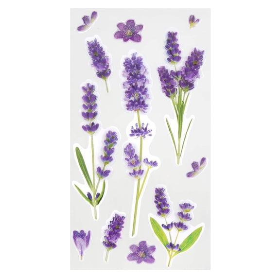 Recollections Lavender Dimensional Stickers, 12 Pack