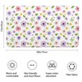 thumbnail image 3 of Pioneer Flower Floral Print Pattern Non Slip Microfiber Bathroom Rugs, Soft Rubber Backing Bath Mats for Bathroom Floor Tub and Shower,17"x30", 3 of 5